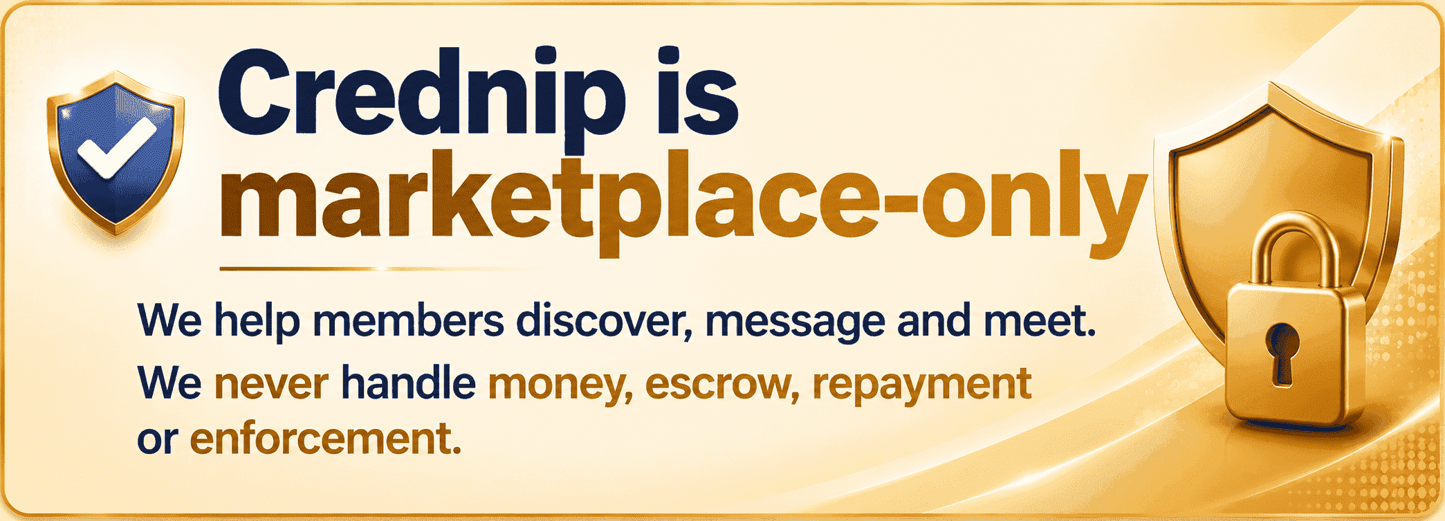 Crednip Marketplace Only - Independent Notice