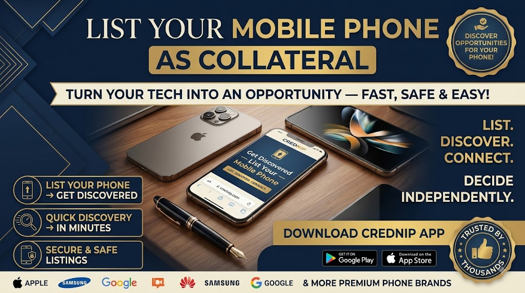 List Smartphones & Electronics as Collateral
